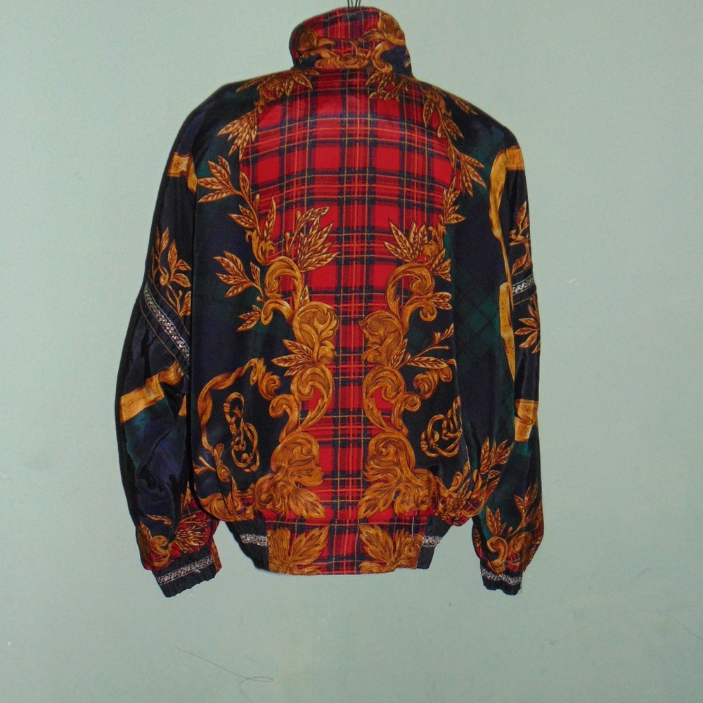 Vintage Gallery Black/Gold Bomber Jacket (XS) - Picture 5 of 7